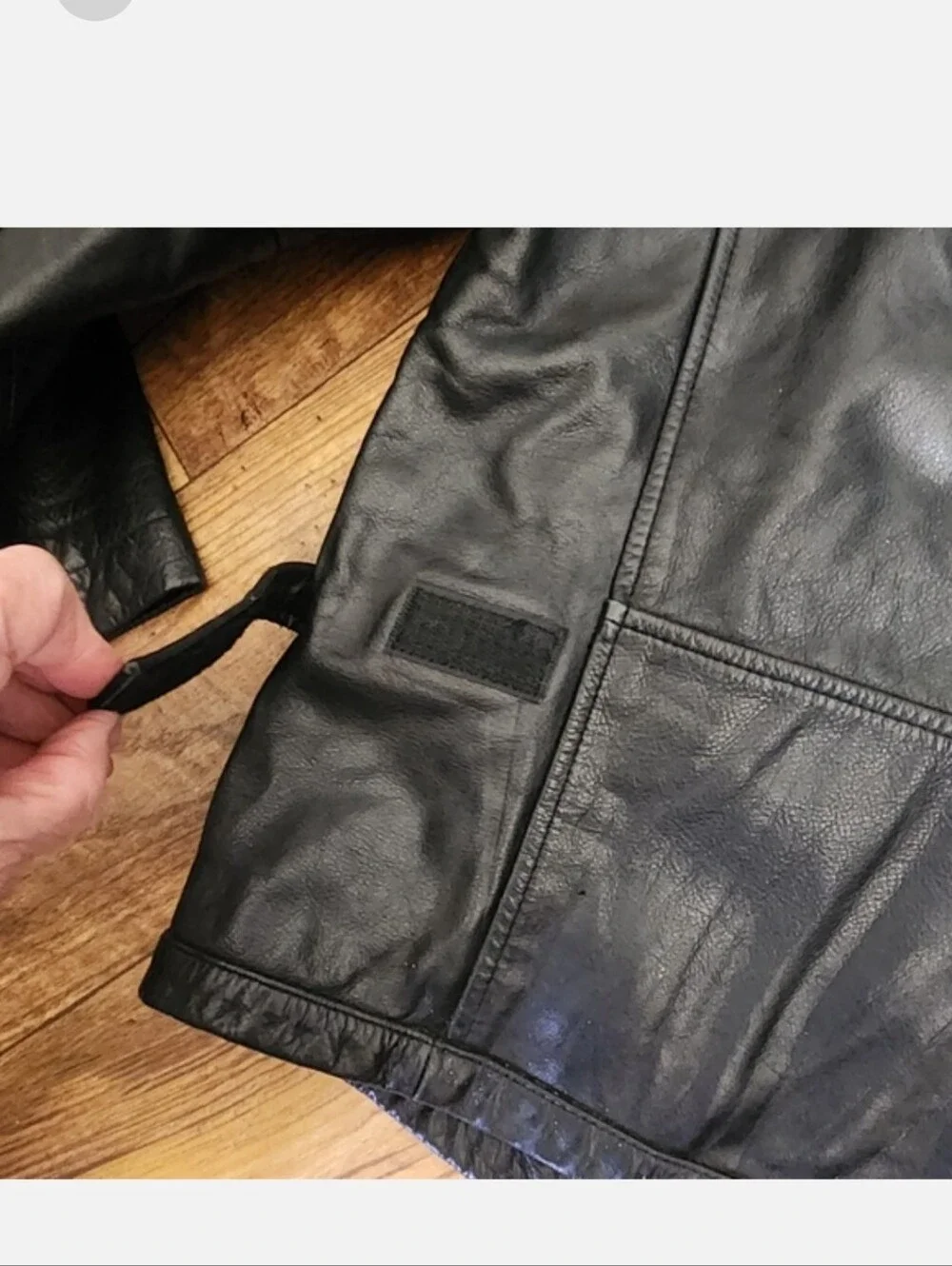 Vintage 90s Banana Republic Made in Korea Heavy Leather Jacket Black - Flawless
